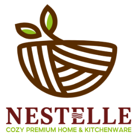 Logo of Nestelle, a brand specializing in cozy premium home and kitchenware.