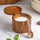 Nestelle™ Natural Acacia Wood Salt & Pepper Cellar + Spoon Included