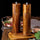 Nestelle™ Natural Acacia Wood Salt & Pepper Grinder + Base Included